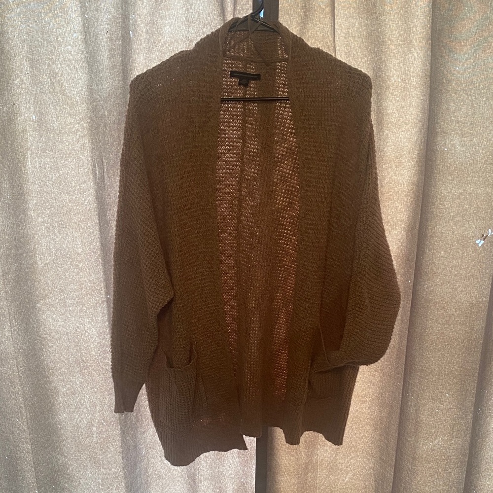 American Eagle Outfitters Brown Knit Cardigan